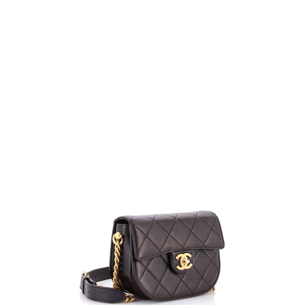 Chanel Mini Moon Flap Messenger Bag Quilted Calfskin - Picture 2 of 5